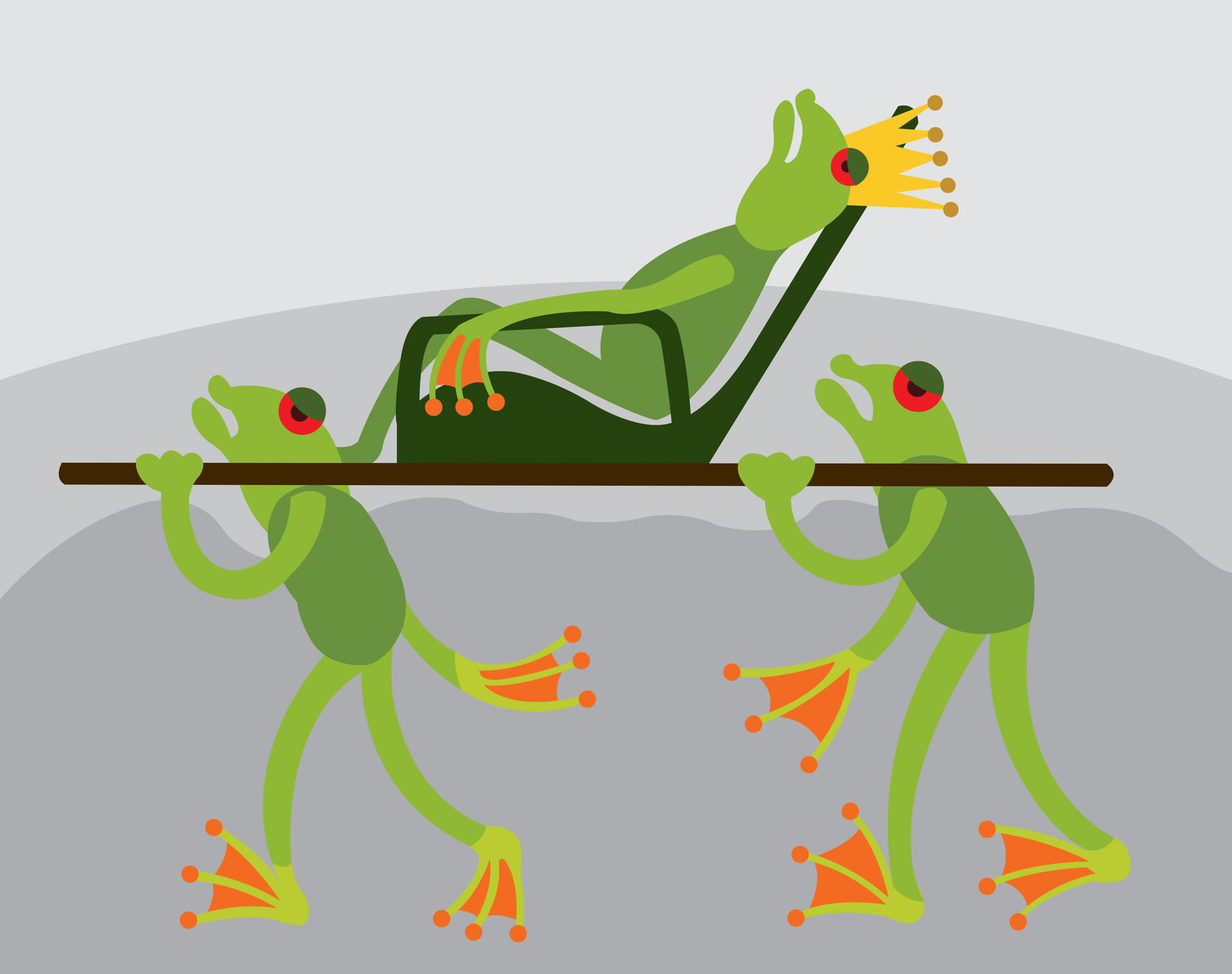 Король лягушка несет коробку. Frog Climbers. Frog King Death different language.